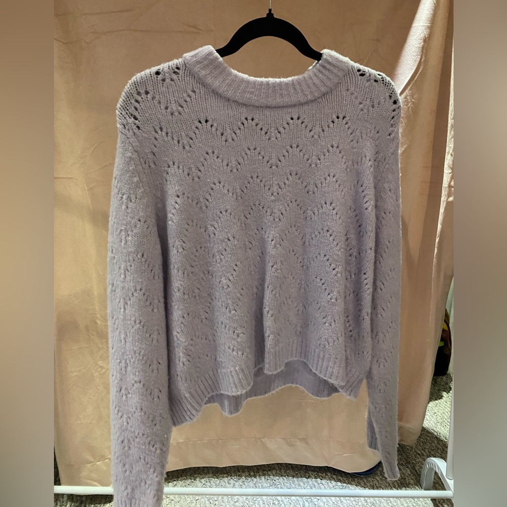 Purple PIECES knit sweater